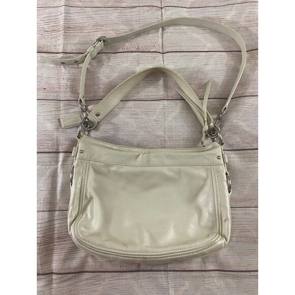 Coach Women's Off White Leather Classic Shoulder Bag - OS - Picture 8 of 13